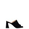 Pollini Mules Con Tacco In Camoscio Nina