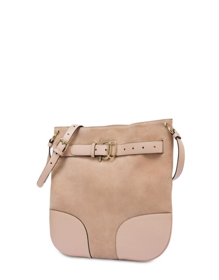 Pollini Hobo Bag In Crosta E Vitello Mastery