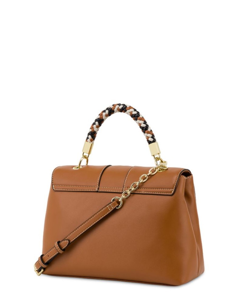 Pollini Borsa Top Handle Con Intreccio Agadir