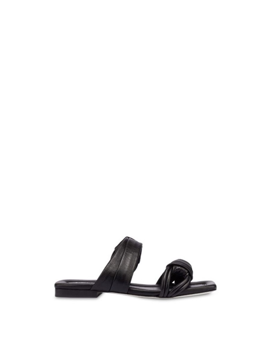 Pollini Sandali Flat In Nappa Lady Tie