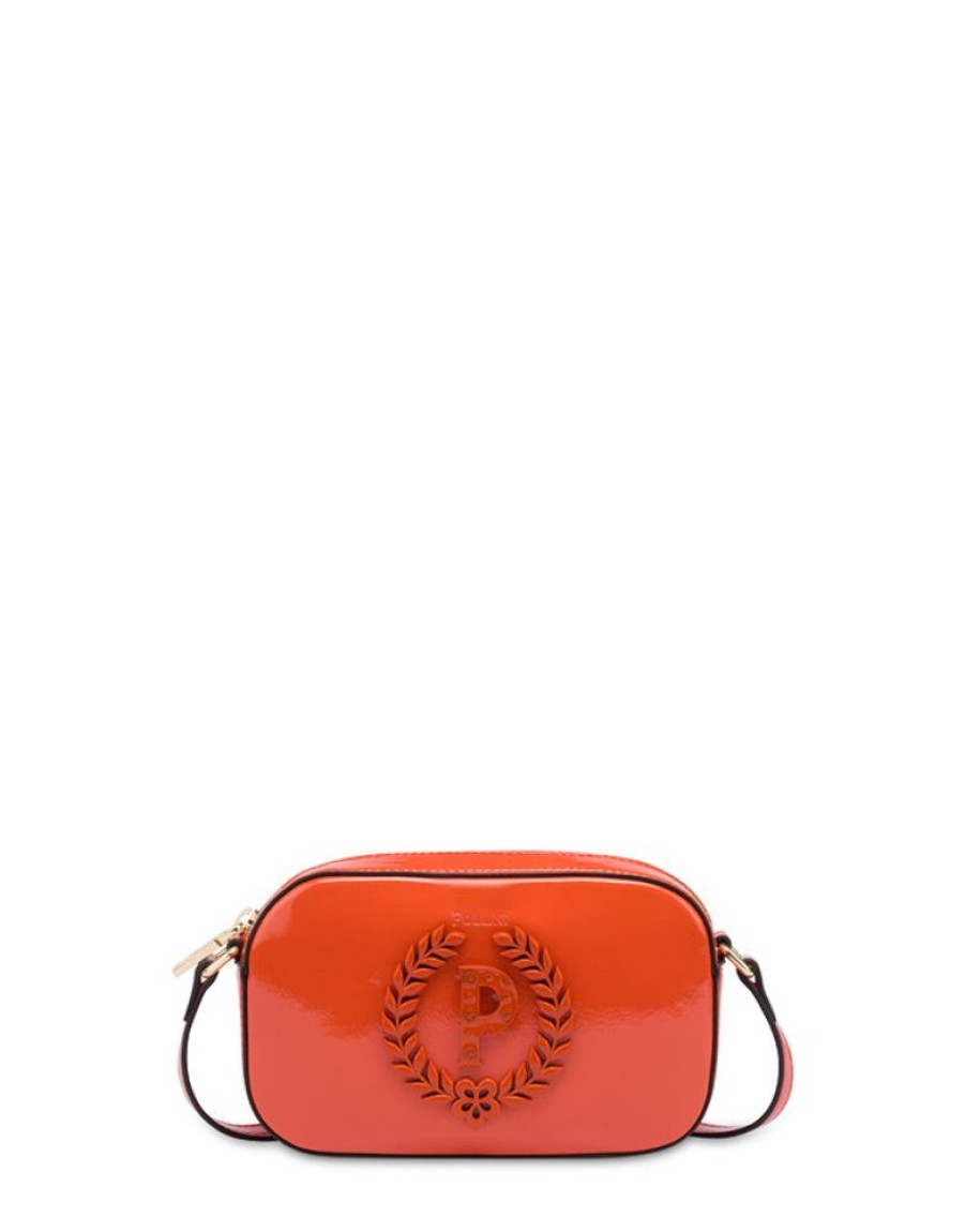 Pollini Borsa A Tracolla Con Maxi Logo Enamel Allure