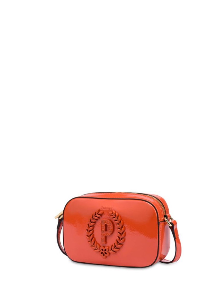 Pollini Borsa A Tracolla Con Maxi Logo Enamel Allure