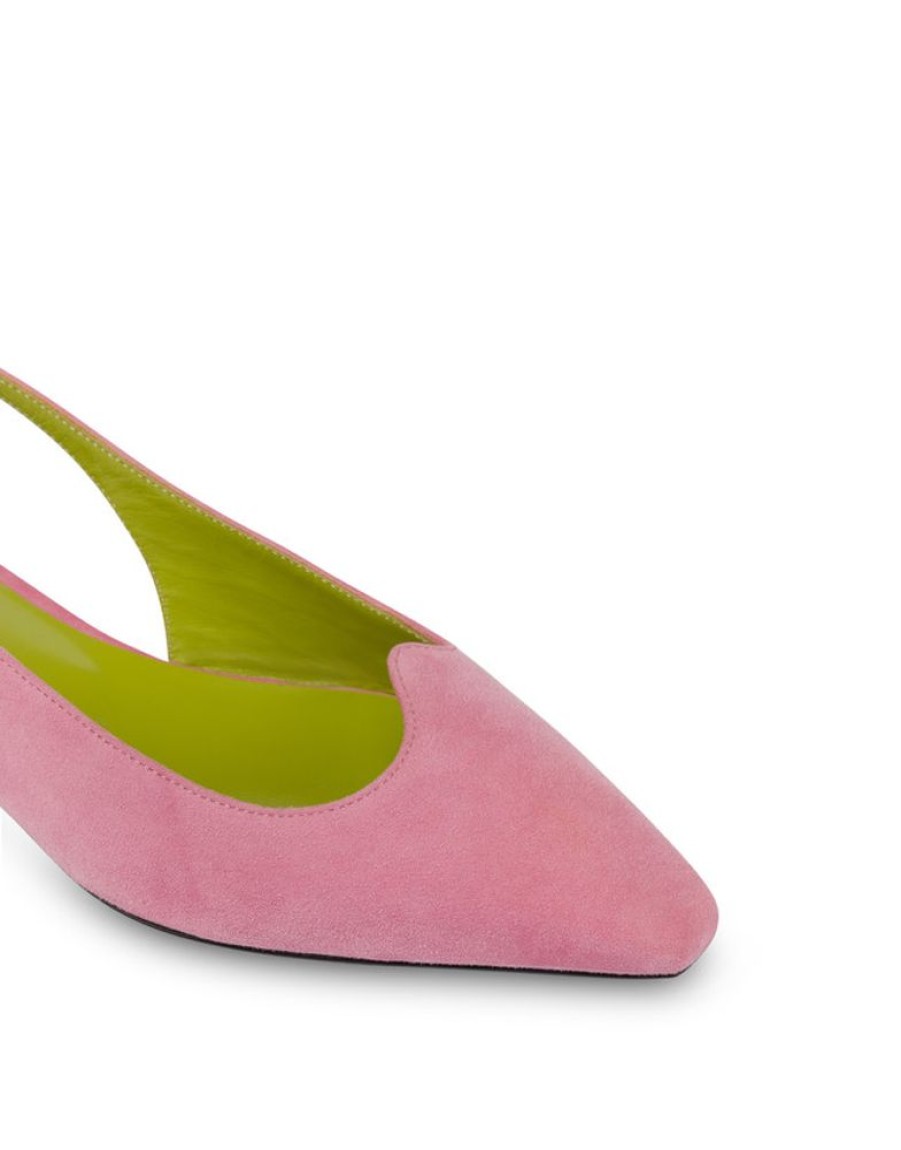 Pollini Ballerina Slingback In Nappa Cote D'Azur