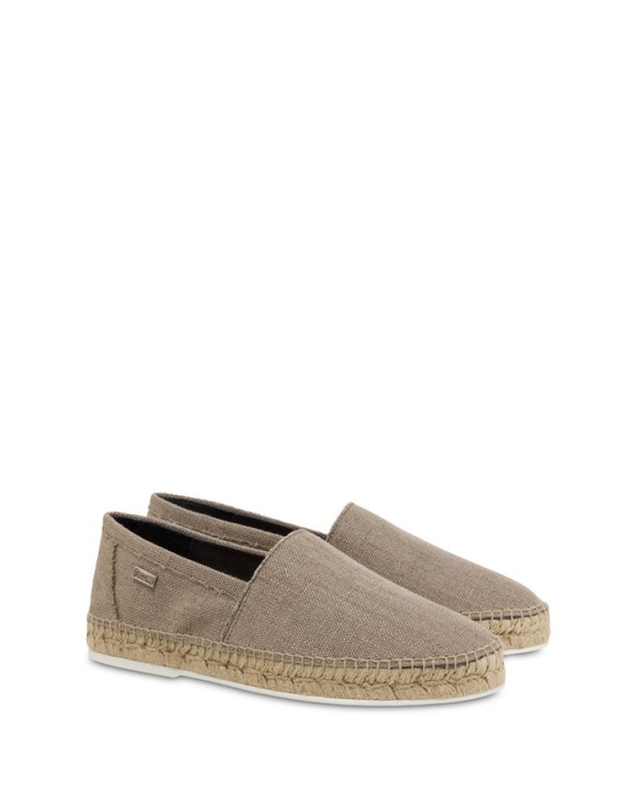 Pollini Espadrillas In Canvas E Vitello