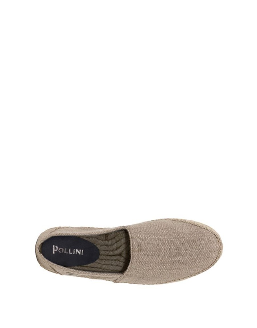 Pollini Espadrillas In Canvas E Vitello