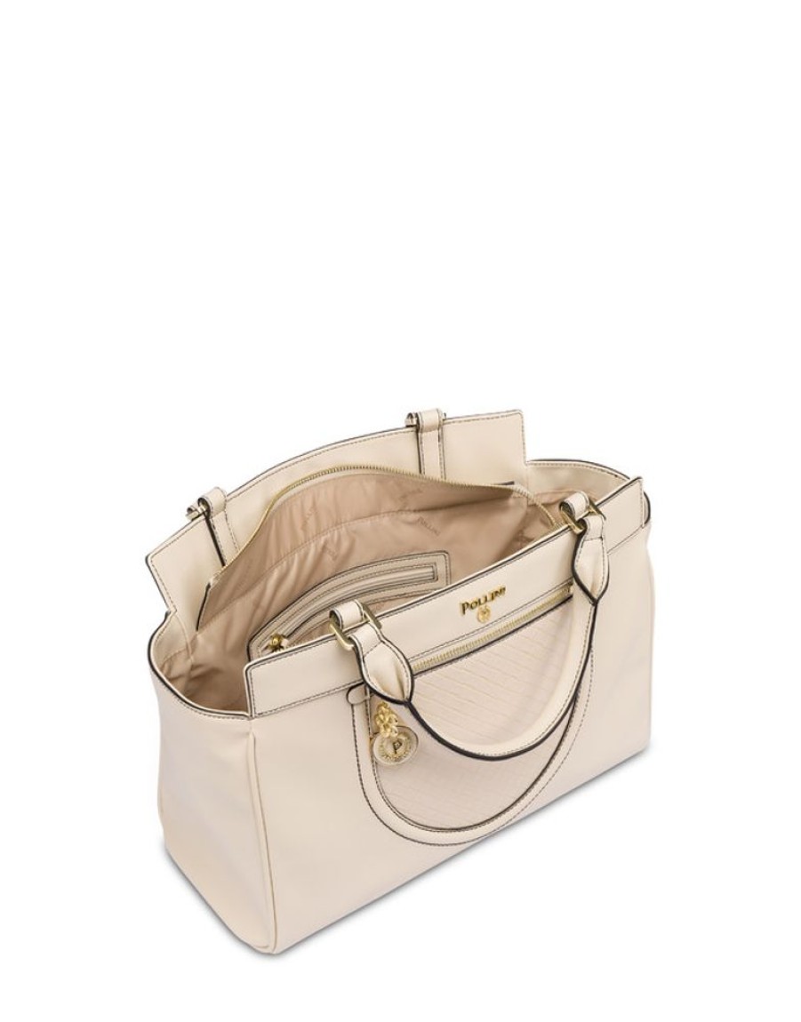 Pollini Borsa Doppio Manico Half Moon