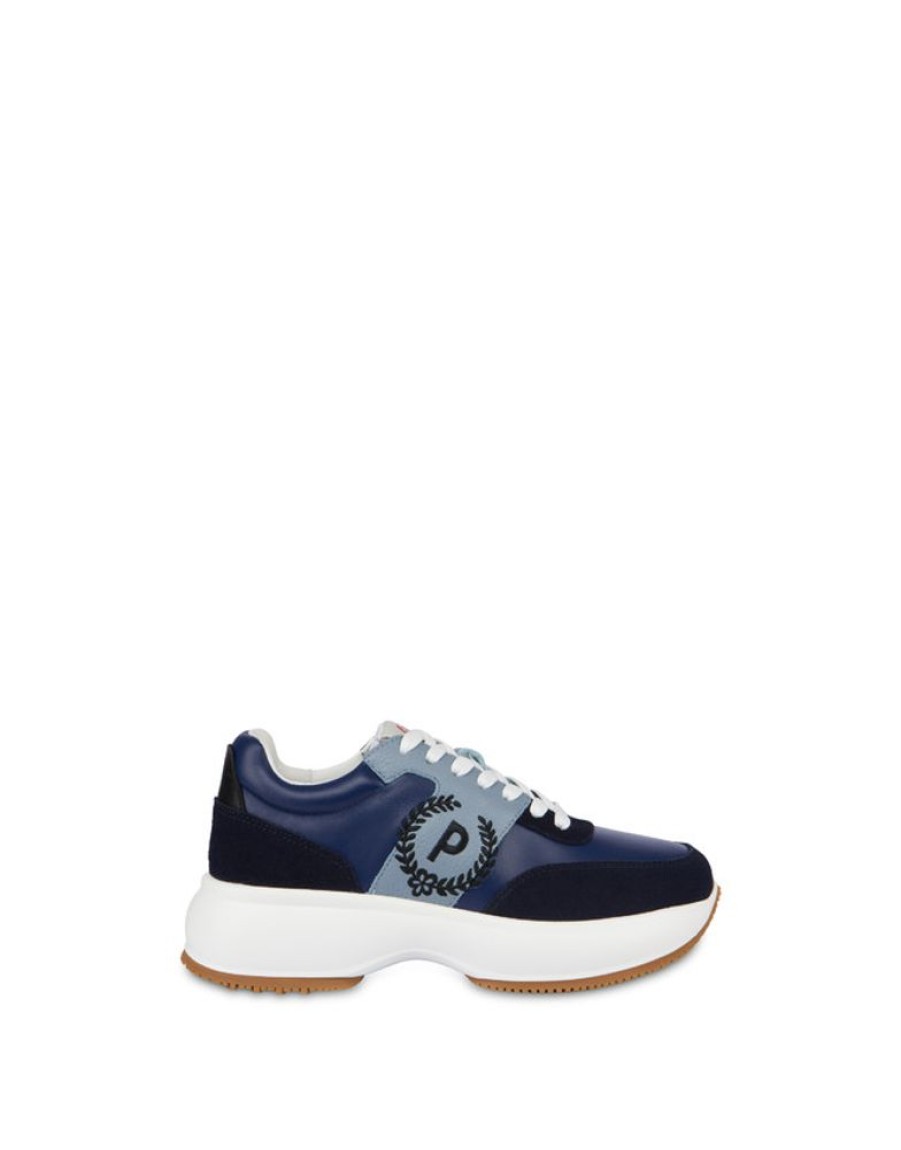 Pollini Sneakers In Vitello E Crosta Emily