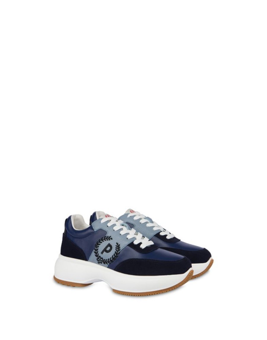 Pollini Sneakers In Vitello E Crosta Emily