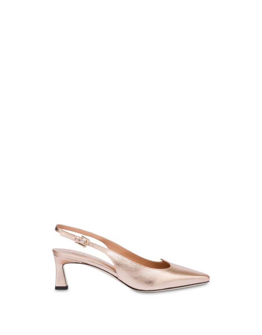 Pollini Slingback In Nappa Laminata Wave